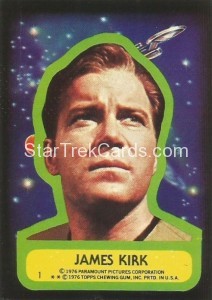 Star Trek Topps Trading Card Sticker 1