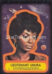 Star Trek Topps Trading Card Sticker 6