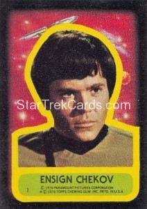 Star Trek Topps Trading Card Sticker 7