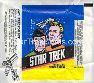 Star Trek Topps Trading Card Wrapper Erector Set