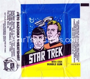 Star Trek Topps Trading Card Wrapper Sweatshirt