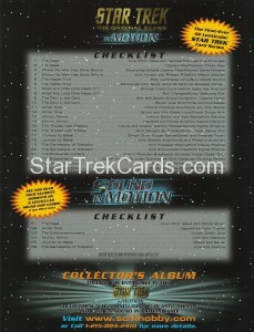 Star Trek The Original Series In Motion Sell Sheet Back