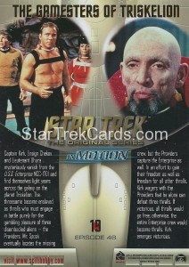 Star Trek The Original Series In Motion Trading Card 19 Back