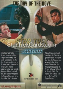 Star Trek The Original Series In Motion Trading Card 24 Back