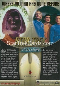 Star Trek The Original Series In Motion Trading Card 3 Back