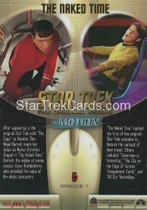 Star Trek The Original Series In Motion Trading Card 6 Back