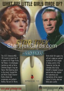 Star Trek The Original Series In Motion Trading Card 7 Back