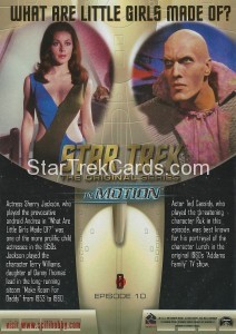 Star Trek The Original Series In Motion Trading Card 8 Back