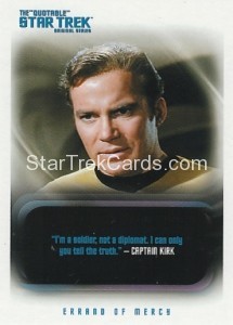 The Quotable Star Trek Original Series Trading Card 101