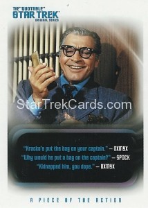 The Quotable Star Trek Original Series Trading Card 104
