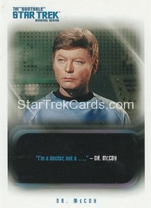 The Quotable Star Trek Original Series Trading Card 109