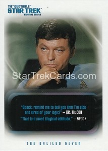 The Quotable Star Trek Original Series Trading Card 23