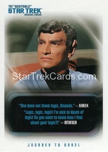 The Quotable Star Trek Original Series Trading Card 27