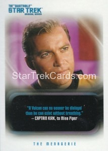 The Quotable Star Trek Original Series Trading Card 28