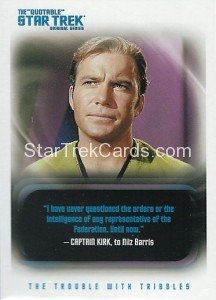 The Quotable Star Trek Original Series Trading Card 31