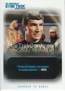 The Quotable Star Trek Original Series Trading Card 40