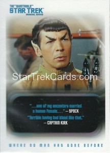 The Quotable Star Trek Original Series Trading Card 43