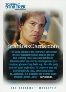 The Quotable Star Trek Original Series Trading Card 44