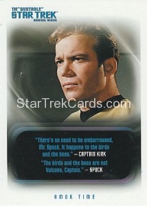 The Quotable Star Trek Original Series Trading Card 46 1