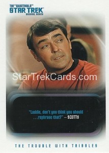 The Quotable Star Trek Original Series Trading Card 63