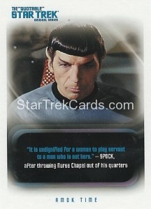 The Quotable Star Trek Original Series Trading Card 68