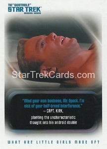 The Quotable Star Trek Original Series Trading Card 78
