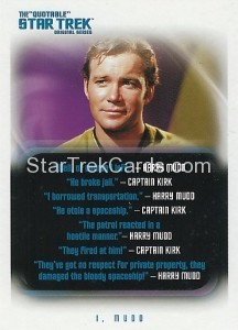 The Quotable Star Trek Original Series Trading Card 90