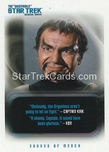 The Quotable Star Trek Original Series Trading Card 95