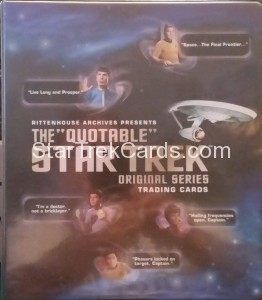 The Quotable Star Trek Original Series Trading Card Binder