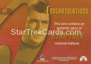 The Quotable Star Trek Original Series Trading Card C2 Back