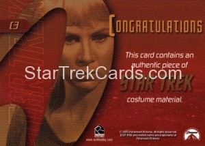 The Quotable Star Trek Original Series Trading Card C3 Back