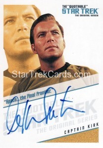The Quotable Star Trek Original Series Trading Card QA1 Space the Final Frontier