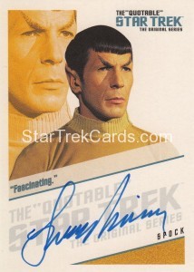 The Quotable Star Trek Original Series Trading Card QA2 Fascinating
