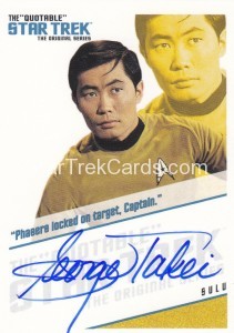 The Quotable Star Trek Original Series Trading Card QA3 Phasers locked on target captain