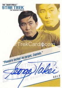 The Quotable Star Trek Original Series Trading Card QA3 Phasers locked on target captain