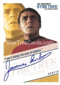 The Quotable Star Trek Original Series Trading Card QA7 I cant change the laws of physics 1