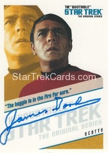 The Quotable Star Trek Original Series Trading Card QA7 The Haggie is in the Fire For Sure