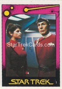 Star Trek II The Wrath of Khan Monty Gum Trading Card 1