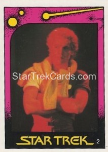 Star Trek II The Wrath of Khan Monty Gum Trading Card 2