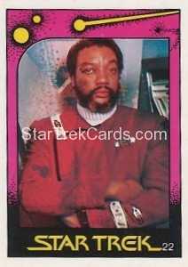 Star Trek II The Wrath of Khan Monty Gum Trading Card 22