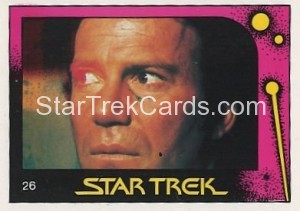Star Trek II The Wrath of Khan Monty Gum Trading Card 26
