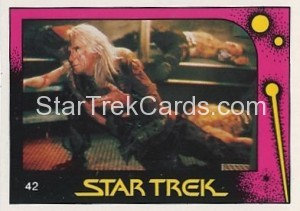 Star Trek II The Wrath of Khan Monty Gum Trading Card 42
