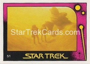 Star Trek II The Wrath of Khan Monty Gum Trading Card 51