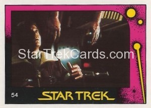 Star Trek II The Wrath of Khan Monty Gum Trading Card 54