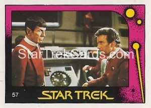Star Trek II The Wrath of Khan Monty Gum Trading Card 57