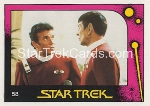 Star Trek II The Wrath of Khan Monty Gum Trading Card 58