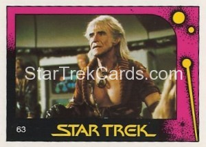 Star Trek II The Wrath of Khan Monty Gum Trading Card 63