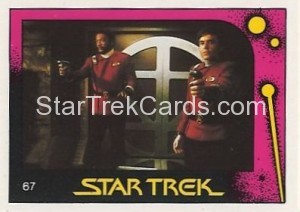 Star Trek II The Wrath of Khan Monty Gum Trading Card 67