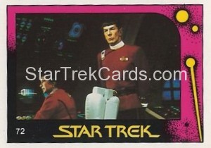 Star Trek II The Wrath of Khan Monty Gum Trading Card 72