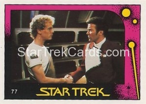 Star Trek II The Wrath of Khan Monty Gum Trading Card 77